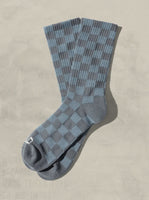 Tonal Checkerboard Socks