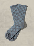 Tonal Checkerboard Socks