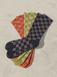 Tonal Checkerboard Socks